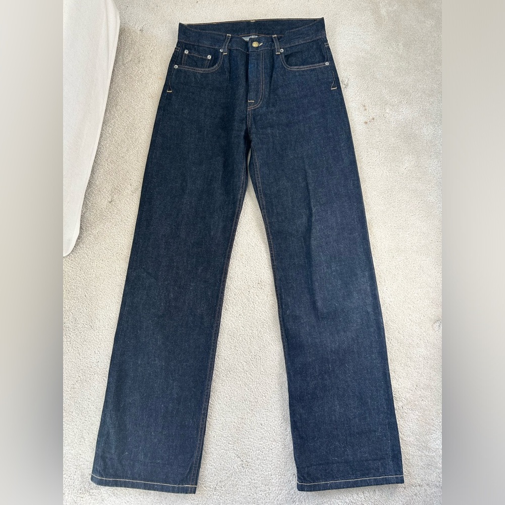 Girls of Dust “Georgia” Straight Leg Jeans - Dark Indigo - Picture 4 of 8